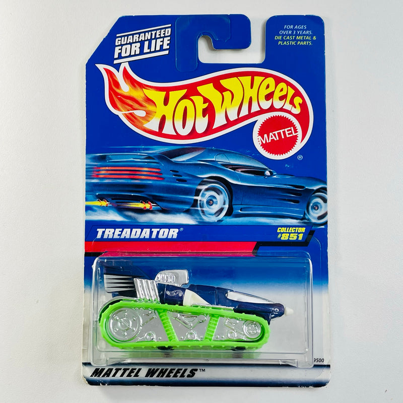 1998 Hot Wheels Treadator 851 azul metálico MGW