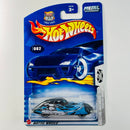 2003 Hot Wheels Boulevard Buccaneers Phantom Corsair 082 negro metálico SB base ZAMAC