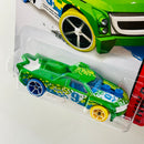 2015 Hot Wheels HW Race Fig Rig verde OH5