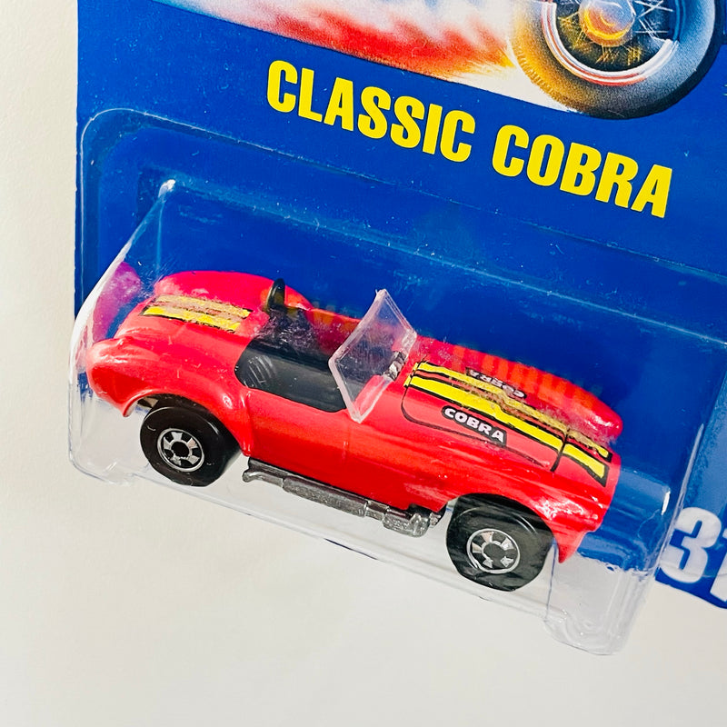 1992 Hot Wheels Moving Part Classic Cobra rojo BW base ZAMAC