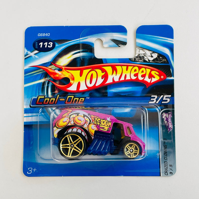 2005 Hot Wheels Crazed Clowns Cool-One 113 morado PR5 Blíster Europeo