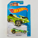 2015 Hot Wheels HW City Preying Menace verde metálico 5SP base ZAMAC