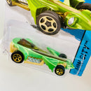 2015 Hot Wheels HW City Preying Menace verde metálico 5SP base ZAMAC