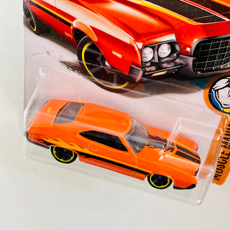 2016 Hot Wheels Muscle Mania 72 Ford Gran Torino Sport naranja MC5