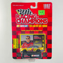 1997 Racing Champions NASCAR Jeff Burton 9 Track Gear Ford Thunderbird amarillo Llantas Goodyear