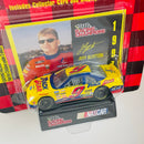 1997 Racing Champions NASCAR Jeff Burton 9 Track Gear Ford Thunderbird amarillo Llantas Goodyear