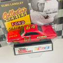1991 Racing Champions Superstars NASCAR Elmo Langley 64 Ford Torino Cobra rojo Llantas Goodyear