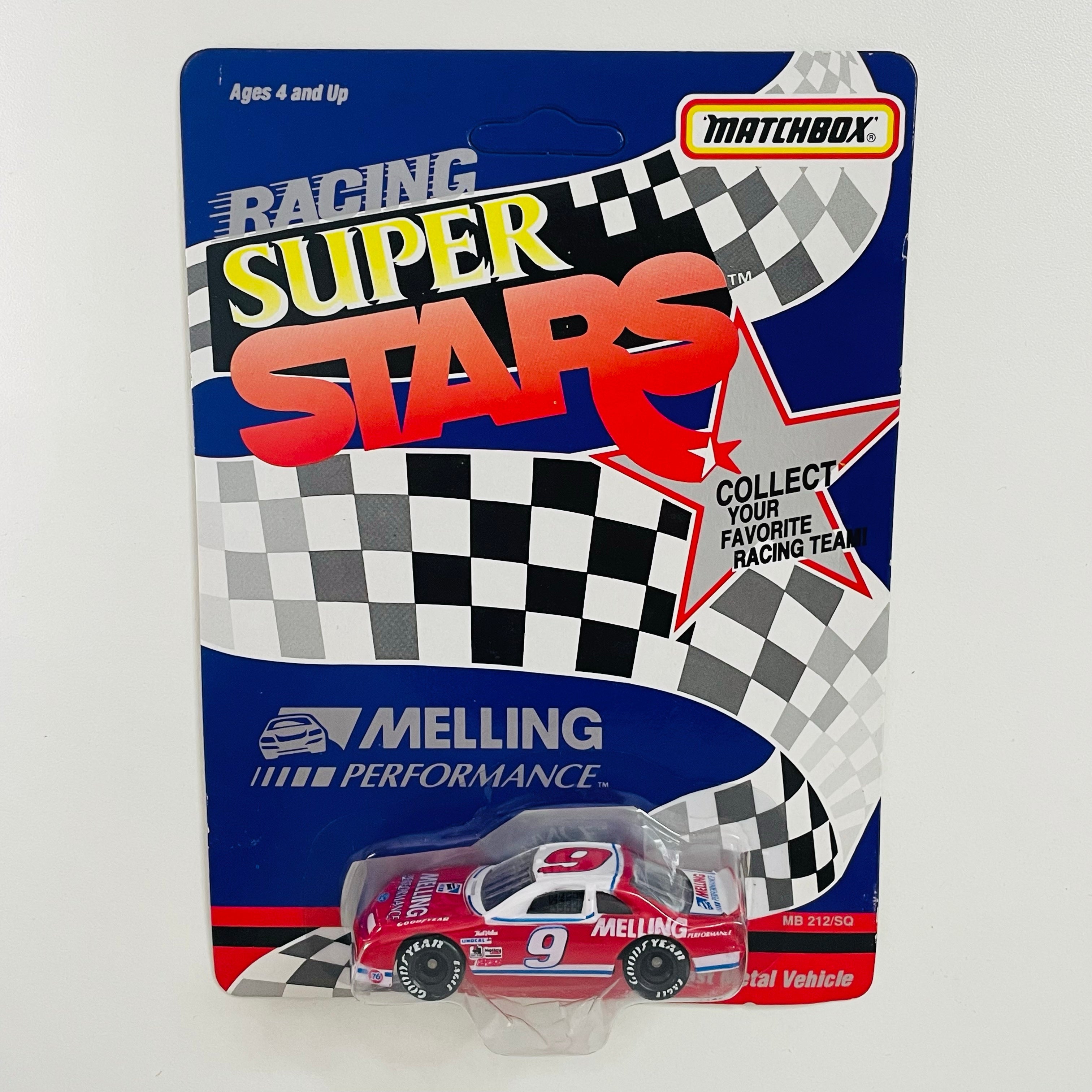 1992 Matchbox Racing Super Stars NASCAR Bill Elliot 9 Melling Ford Thu