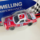 1992 Matchbox Racing Super Stars NASCAR Bill Elliot 9 Melling Ford Thunderbird rojo Llantas Goodyear