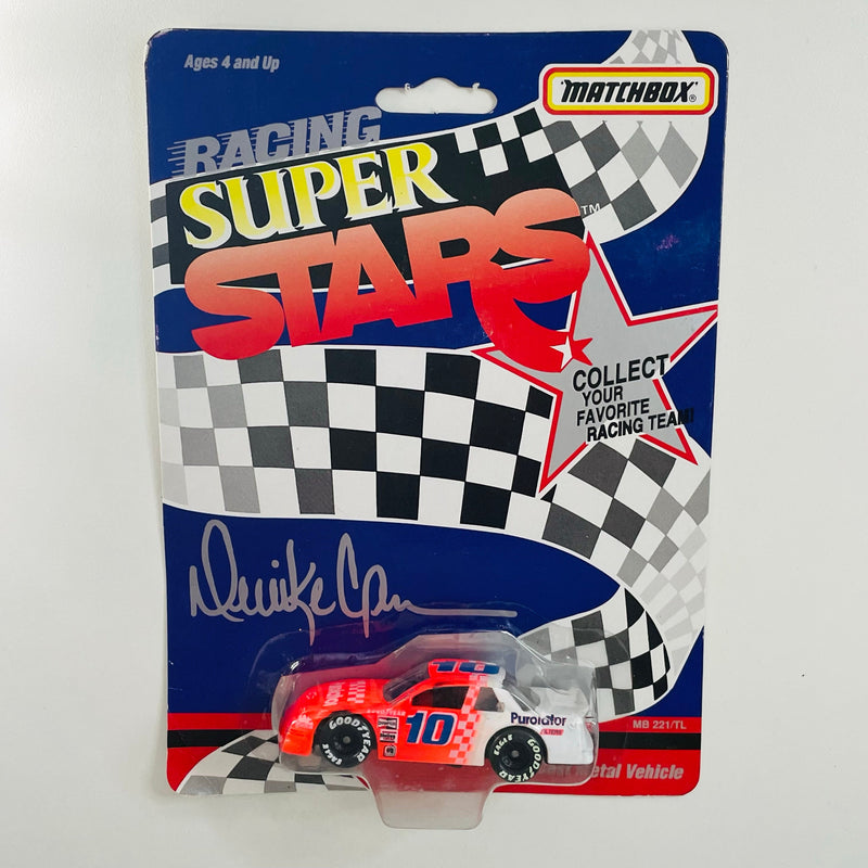 1992 Matchbox Racing Super Stars NASCAR Derrike Cope 10 Purolator Chevrolet Lumina naranja Llantas Goodyear