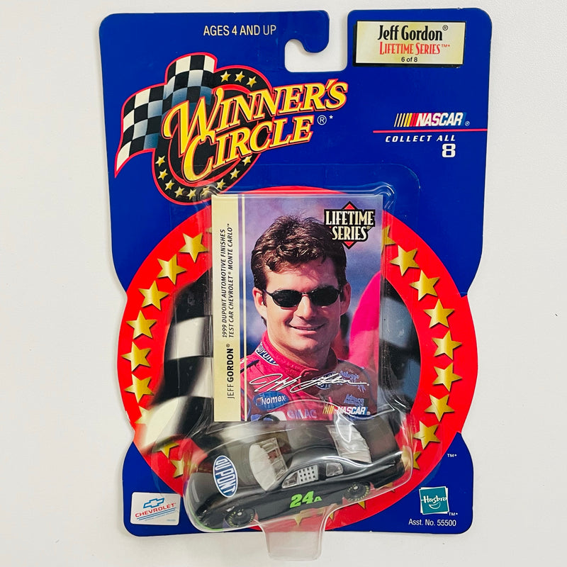 2000 Hasbro Winners Circle Test Car NASCAR Jeff Gordon 24 Dupont Chevrolet Monte Carlo negro Llantas Goodyear