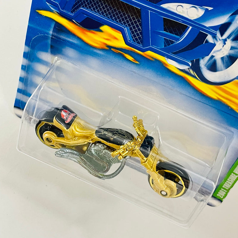 2001 Hot Wheels Treasure Hunt Blast Lane 005 dorado metálico MC3 base ZAMAC