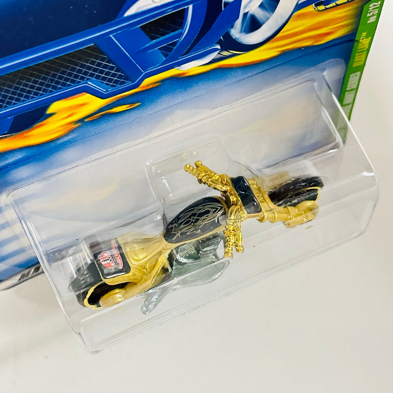 2001 Hot Wheels Treasure Hunt Blast Lane 005 dorado metálico MC3 base ZAMAC