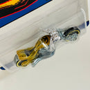 2007 Hot Wheels 40 Anniversary Since 68 Top 40 Blast Lane dorado metálico MC3 base ZAMAC