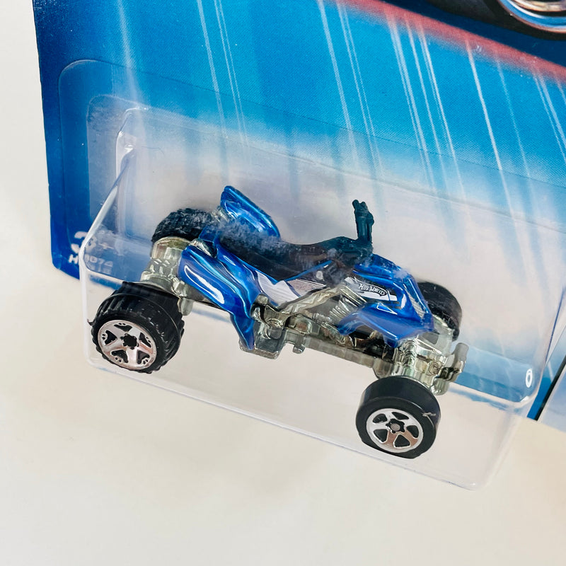 2005 Hot Wheels Sand Stinger 166 azul metálico 5SP base ZAMAC