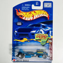 2002 Hot Wheels Spectraflame II Jet Threat 3.0 089 azul spectraflame LW base ZAMAC