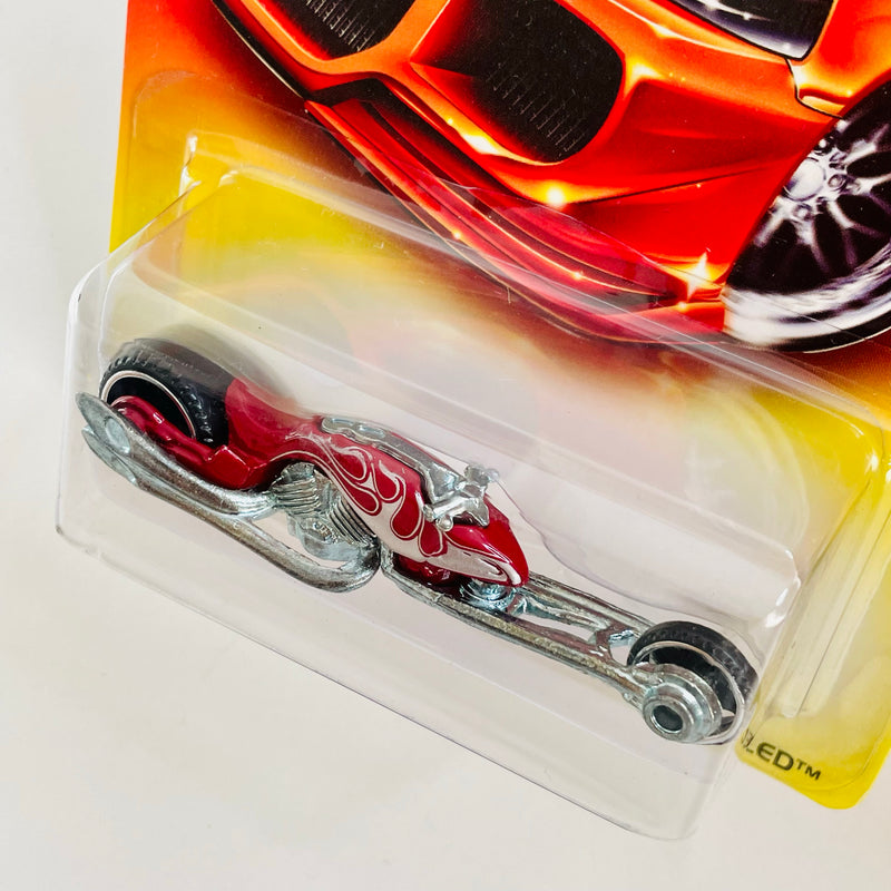 2007 Hot Wheels Walmart Exclusive Red Card Hammer Sled rojo metálico MC5 base ZAMAC