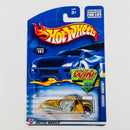 2002 Hot Wheels Scorchin' Scooter 197 dorado metálico MC3 base ZAMAC