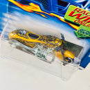 2002 Hot Wheels Scorchin' Scooter 197 dorado metálico MC3 base ZAMAC
