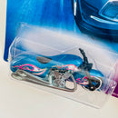 2008 Hot Wheels Team Custom Bikes Scorchin’ Scooter azul metálico MC3 base ZAMAC