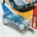 2012 Hot Wheels Thrill Racers Ice What-4-2 celeste PR5 base ZAMAC