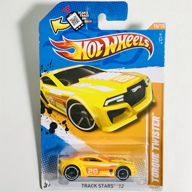 2012 Hot Wheels Track Stars Torque Twister amarillo OH5