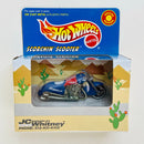 1999 Hot Wheels Special Edition JC Whitney Scorchin' Scooter azul MC3 base ZAMAC