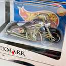 1999 Hot Wheels Special Edition Lexmark Scorchin' Scooter negro MC3 base ZAMAC