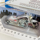 2002 Hot Wheels Limited Edition 25th Anniversary Chicagoland Toys For Tots Motorcycle Parade Scorchin' Scooter plata MC3 base ZAMAC