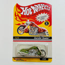 2006 Hot Wheels RLC Rewards Series Scorchin' Scooter Exclusivo Red Line Club verde spectraflame Llantas de Goma RR base ZAMAC