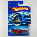 2006 Hot Wheels First Editions Nerve Hammer 011 rojo OH5 base ZAMAC