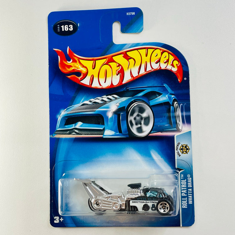 2004 Hot Wheels Roll Patrol Whatta Drag 163 negro 5SP