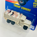 1992 Hot Wheels Troop Convoy 195 beige con cubierta camuflada BW