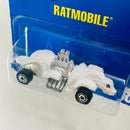 1992 Hot Wheels Speed Points Ratmobile 81 blanco HO base ZAMAC