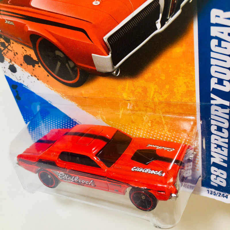 2011 Hot Wheels Hw Performance 68 Mercury Cougar rojo OH5