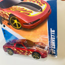 2011 Hot Wheels Heat Fleet 97 Corvette rojo PR5