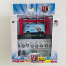 2018 M2 Machines Model Kit Limited Edition 1/7,880 PEZ Volkswagen 1960 VW Delivery Van R17 celeste Llantas de Goma