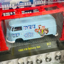 2018 M2 Machines Model Kit Limited Edition 1/7,880 PEZ Volkswagen 1960 VW Delivery Van R17 celeste Llantas de Goma