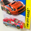 2014 Hot Wheels HW Off-Road Subaru Impreza WRX rojo 10SP