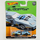 2019 Hot Wheels Premium Car Culture Silhouettes 76 Greenwood Corvette celeste Llantas de Goma RR