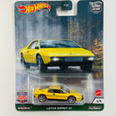 2021 Hot Wheels Premium Car Culture British Horsepower Lotus Esprit S1 amarillo Llantas de Goma RR