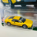 2021 Hot Wheels Premium Car Culture British Horsepower Lotus Esprit S1 amarillo Llantas de Goma RR