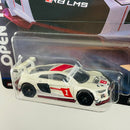 2019 Hot Wheels Premium Car Culture Open Track Audi R8 LMS blanco Llantas de Goma RR
