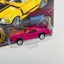 1994 Johnny Lightning Muscle Cars USA Limited Edition 1969 Mercury Cougar Eliminator fucsia con Moneda Coleccionista