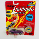 1993 Johnny Lightning The Challengers Commemorative Limited Edition Custom XKE Jaguar rosado Redline con Moneda Coleccionista