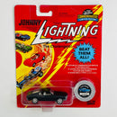 1995 Johnny Lightning The Challengers Commemorative Limited Edition Custom Ford Mustang negro con Moneda Coleccionista