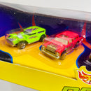 1996 Hot Wheels KB Kay-Bee Toy Stores Exclusive Real Rods 3 Pack Set de 3 - The Demon, 55 Chevy Nomad, 32 Ford Vicky