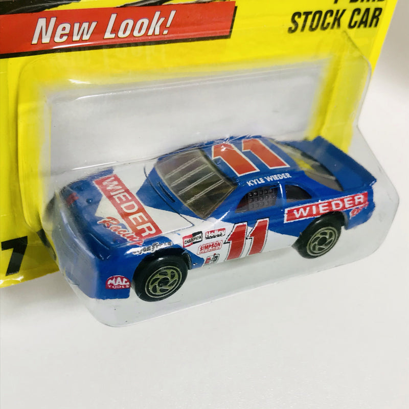 1996 Matchbox Super Fast Ford T-Bird Stock Car 7 azul