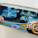 1999 Hot Wheels Pro Racing 50th Anniversary of Petty Racing 4 Pack Set de 4 con Llantas de Goma RR - Pontiac Grand Prix #43 y #44, Dodge Racing Truck, Chevrolet Monte Carlo