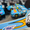 1999 Hot Wheels Pro Racing 50th Anniversary of Petty Racing 4 Pack Set de 4 con Llantas de Goma RR - Pontiac Grand Prix #43 y #44, Dodge Racing Truck, Chevrolet Monte Carlo